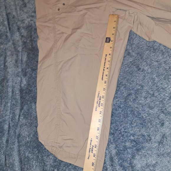 Faded Glory Womens 20W Khaki Capris Adjustable Leg Drawstring Pockets Plus Size - Picture 12 of 13